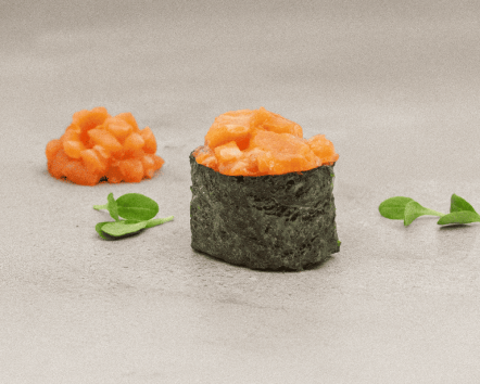 Lachstatar Gunkanmaki (1 Stk.)