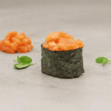 Barfüsser Lachstatar Gunkanmaki