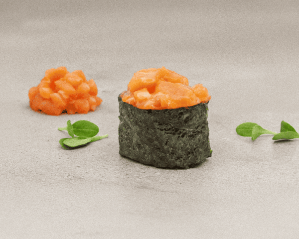 Barfüsser Lachstatar Gunkanmaki
