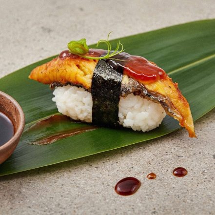 Barfüsser Aal Nigiri